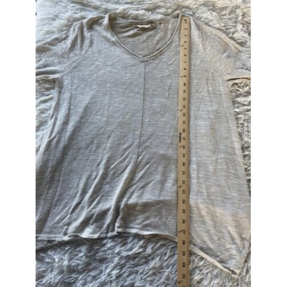 Soft Surroundings Linen Blend Tunic Sweater Asymmetric Beige Wheat Size large - Picture 7 of 9